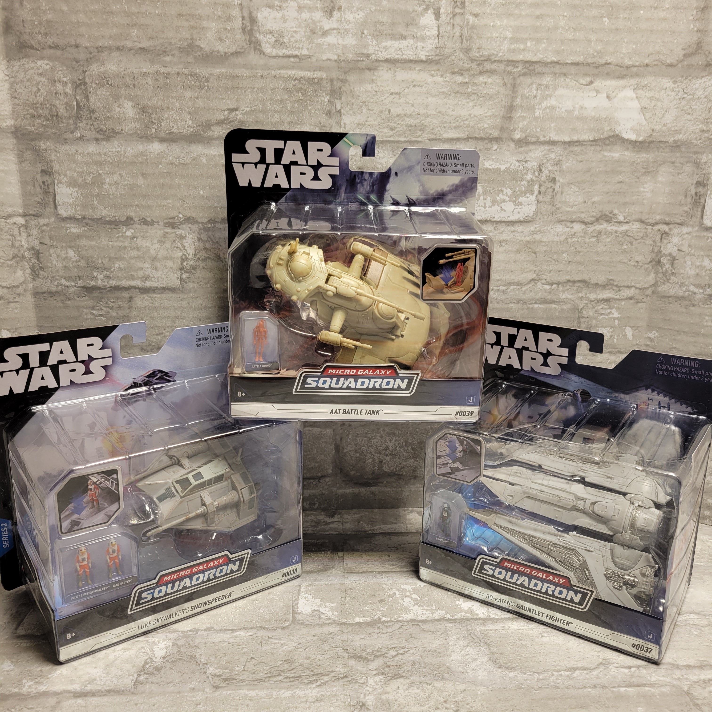 Star Wars Micro Galaxy Squadron AAT Battle Tank #39 Snowspeeder #38 Gauntlet #37 (8033608761582)